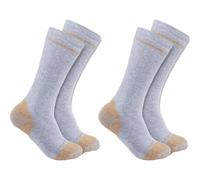 Carhartt Midweight Cotton Blend Steel Toe Boot Sock 2 Pair grey (GRY) L