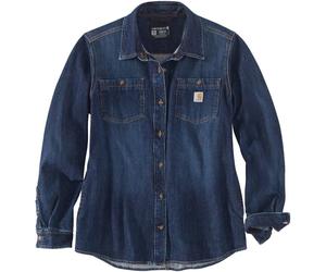 Carhartt Midweight Denim Damen Hemd, blau, Größe XL