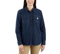 Carhartt Midweight Denim Damen Hemd, blau, Größe L