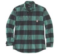 Carhartt Midweight Flannel Plaid Hemd, grün, Größe 2XL für Männer