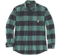 Carhartt Midweight Flannel Plaid Hemd, grün, Größe S für Männer