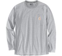 Carhartt Midweight Pocket Langarmshirt Relaxed Fit, grau, Größe L für Männer