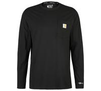 Carhartt - Midweight L/S Pocket T-Shirt - Longsleeve, Gr. L, schwarz (Black)