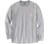 Carhartt Midweight L/S Pocket T-Shirt 106656 Heather Grey-S