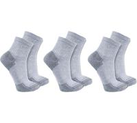 Carhartt COTTON BLEND QUARTER SOCK 3 PACK SQ6103M - Größe XLG - Farbe grey
