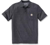 Carhartt Loose Fit Midweight S/S Polo Shirt Carbon Heather Größe: XXL