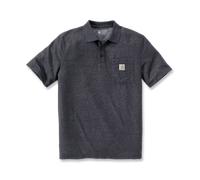 CARHARTT Midweight S/S Pocket Polo Herren / CRH CARBON HEATHER /