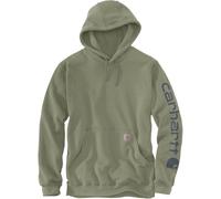 Carhartt Mittelschweres Sweatshirt mit Logo-Ärmeln und grafischem Design, lockerer Passform Dusty Olive XL