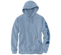 Carhartt Midweight Sleeve Logo Hoodie, blau, Größe L für Männer
