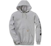 Carhartt Midweight Sleeve Logo Hoodie, grau, Größe 2XL für Männer