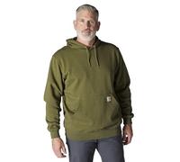Carhartt Mittelschweres Herren-Sweatshirt mit charakteristischem Ärmel-Logo, Dunkelbronzefarben, Grün meliert, Small