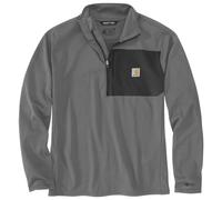 Carhartt - Mock Neck Half-Zip T-Shirt - Longsleeve, Gr. XXL, grau (Steel)