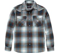 Carhartt Montana Bozeman Relaxed LS Plaid Shirt dark harbor teal (HV0) L REG