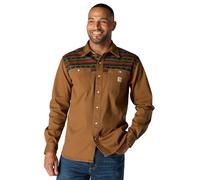 Carhartt Montana Herren-Langarmshirt, robust, flexibel, entspannte Passform, Braun (Carhartt Brown), XL/Tall