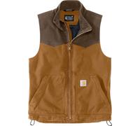 Carhartt Montana Rugged Flex Relaxed Fit Duck Weste, braun, Größe S für Männer