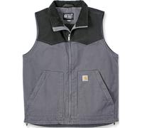 Carhartt Montana Rugged Flex Relaxed Fit Duck Weste, schwarz-grau, Größe S für Männer