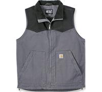 Carhartt Montana Rugged Flex Relaxed Fit Duck Weste, grau/schwarz, Größe XXL