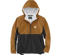 Carhartt Monterey Regenjacke, schwarz-braun, Größe S für Männer
