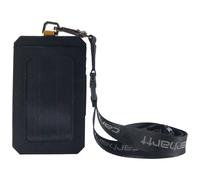 Carhartt Standard Ausweishalter aus Segeltuch, wasserabweisend, mit reflektierendem Schlüsselband, Nylon-Ente (Schwarz), Einheitsgröße