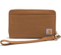 Carhartt Nylon Duck Lay-Flat Clutch Damen Portemonnaie, braun