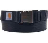 Carhartt Men's Standard, Casual Belts, Available in Multiple Styles, Colors & Sizes, Rugged Flex Nylon Webbing (Black), Medium