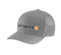 Carhartt Herren Rugged Flex Fitted Canvas Mesh-Back Logo Graphic Cap Baseballkappe, Asphalt, S/M