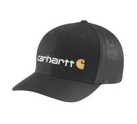 Carhartt Herren Rugged Flex Fitted Canvas Mesh Back Logo Graphic Cap Baseballkappe, Schwarz, S/M