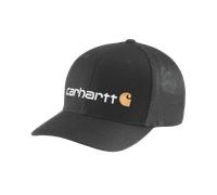 Carhartt Herren Rugged Flex Fitted Canvas Mesh-Back Logo Graphic Cap Baseballkappe, Schwarz, M/L