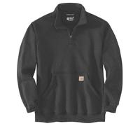 Carhartt Herren-Sweatshirt 105294 – Stehkragen, Viertelreißverschluss, Grau, XL