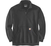 Carhartt Herren-Sweatshirt 105294 – Stehkragen, Viertelreißverschluss, Grau, XL