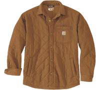 Carhartt Quilted Snap Front Shirt Textil Jacke, braun, Größe 2XL für Männer