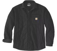 Carhartt Quilted Snap Front Shirt Textil Jacke, schwarz, Größe S für Männer
