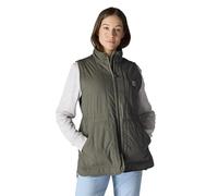 Carhartt Rain Defender Damen-Weste, lockere Passform, leicht, isoliert, Stehkragen, Dusty Olive, L