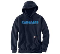 Carhartt Hoodie Rain Defender Logo Graphic Sweatshirt 105944 - Größe XL - Farbe new navy