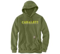 Carhartt Hoodie Rain Defender Logo Graphic Sweatshirt 105944 - Größe L - Farbe chive heather