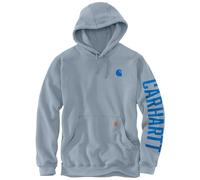 Carhartt Rain Defender Mittelschweres Sweatshirt mit lockerer Passform und C-Grafik, Herren, Blau, S