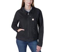 Carhartt Relaxed Fit Canvas Detroit Jacke, Damen, Black, XS, Schwarz