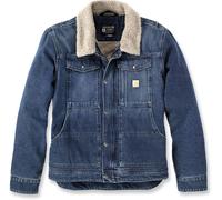 Carhartt Herren Übergangsjacke Relaxed Fit Denim Sherpa-Lined, Farbe:beech, Größe:L