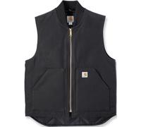 Carhartt Relaxed Fit Firm Duck Insulated Rib Collar Weste, schwarz, Größe 3XL für Männer