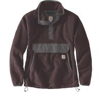 Carhartt Relaxed Fit Fleece Damen Pullover, dunkles violett, Größe M