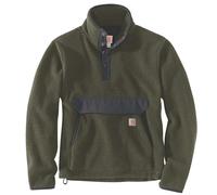 Carhartt Herren Relaxed Fit Fleece Pullover Fleecejacke, Basilikum Heather, M