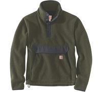 Carhartt Herren Relaxed Fit Fleece Pullover Fleecejacke, Basilikum Heather, L