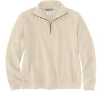 Carhartt Relaxed Fit Half Zip Damen Sweatshirt, beige, Größe XS