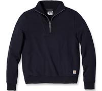 Carhartt Relaxed Fit Half Zip Damen Sweatshirt, schwarz, Größe XS