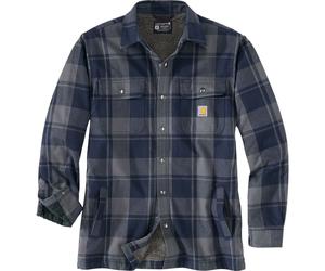 Carhartt Relaxed Fit Heavyweight Flannel Sherpa-lined Shirt Jac navy (412) L REG