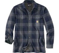 Carhartt Relaxed Fit Heavyweight Flannel Sherpa-lined Shirt Jac navy (412) M REG