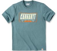 Carhartt Relaxed Fit Heavyweight Graphic T-Shirt, türkis, Größe S