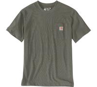 Carhartt Relaxed Fit Heavyweight K87 Pocket T-Shirt, grau-grün-braun, Größe M für Männer