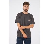 Carhartt Pocket-T-Shirt K87 - Relaxed Fit, Heavyweight, Kurzarm - Burnished Logs Heather L