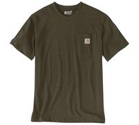 Carhartt - Workw Pocket S/S - T-Shirt, Gr. XS, braun/oliv (BurnishedLogsHeather)